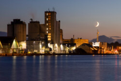 Måne ved Kolding havn