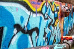 Graffiti væg