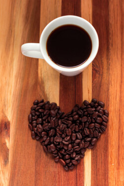 Kaffe og hjerte